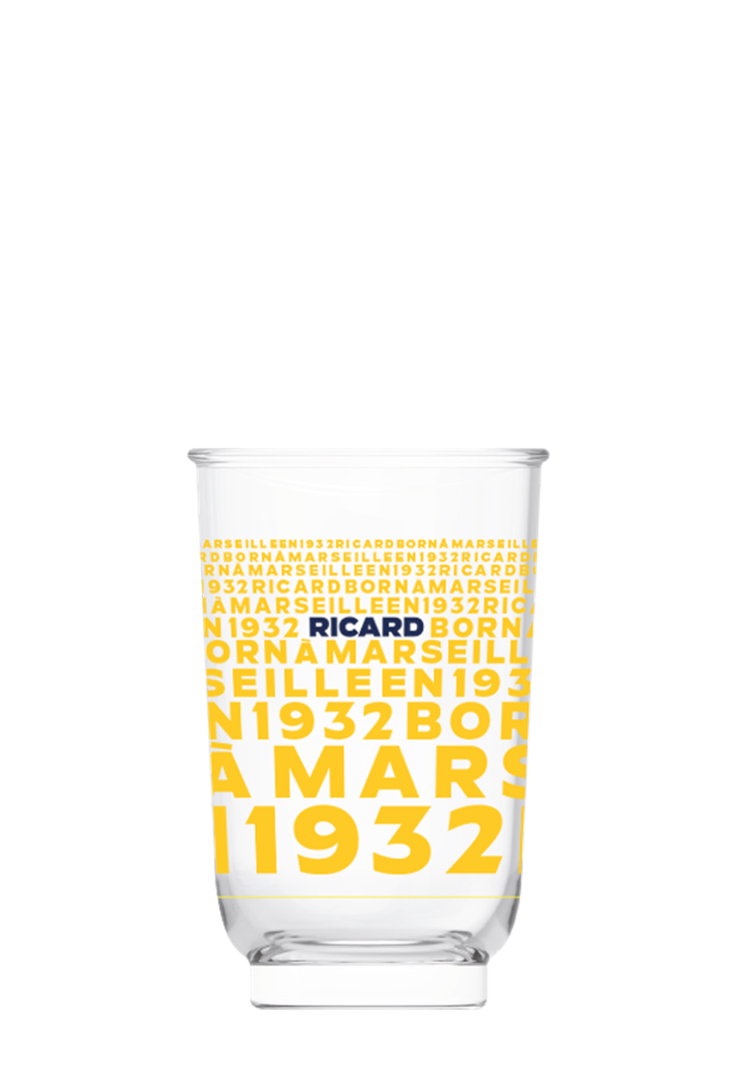 6 verres allongés édition 90 ans Matthieu Lehanneur 27cl | Ricard